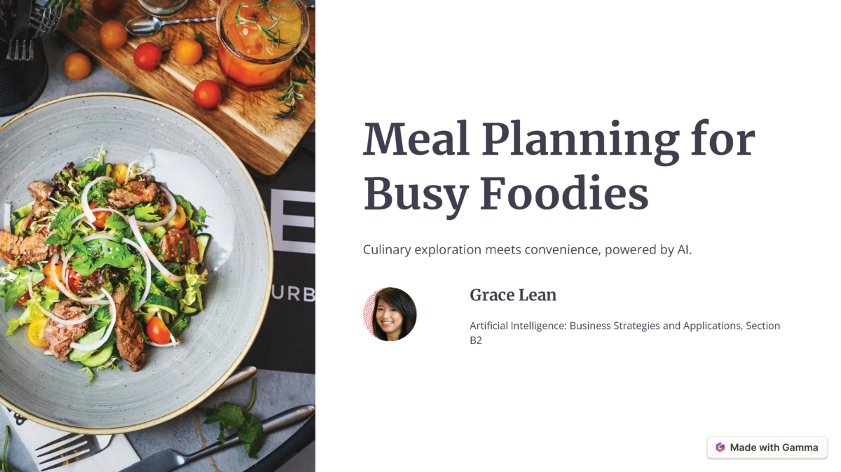 AI Meal Planning Business Plan